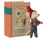 Christmas mouse, Baby in book by Maileg