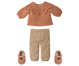 Pants and knitted sweater, Size 3 - Vintage powder by Maileg