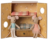 Ballet mice in dance studio, Little sister and brother by Maileg