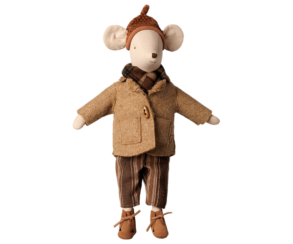 Jacket and scarf - Medium mouse by Maileg