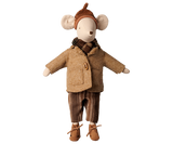 Jacket and scarf - Medium mouse by Maileg