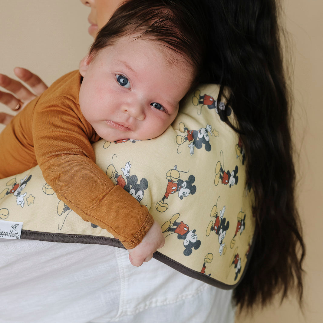 Premium Burp Cloths- Mickey Mouse and Friends by Copper Pearl