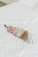 Knit Swaddle Blanket in Picasso by Copper Pearl