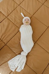 Knit Swaddle Blanket in Coastal by Copper Pearl