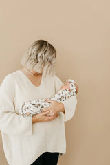 Knit Swaddle Blanket in Millie by Copper Pearl