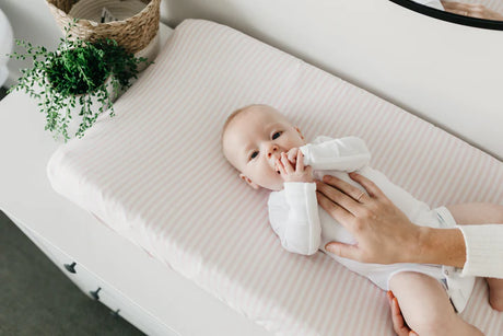 Premium Knit Diaper Changing Pad Cover in Winnie by Copper Pearl