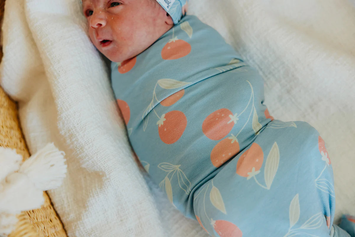 Knit Swaddle Blanket - Clementine by Copper Pearl