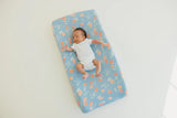 Premium Knit Diaper Changing Pad Cover - Clementine by Copper Pearl