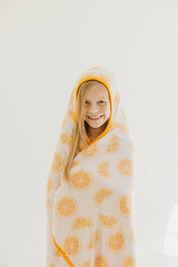Premium Big Kid Knit Hooded Towel - Cutie by Copper Pearl