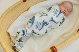 Knit Swaddle Blanket - Cove by Copper Pearl