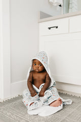 Premium Knit Hooded Towel in Trout by Copper Pearl