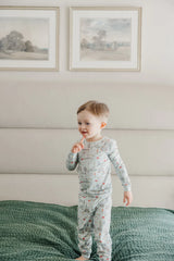 Long Sleeve Pajama Set 2pc in Trout by Copper Pearl