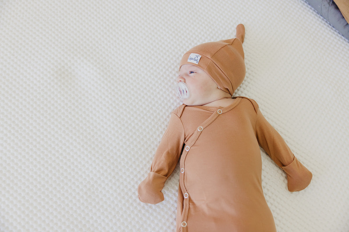 Top Knot Hat in Pecan by Copper Pearl