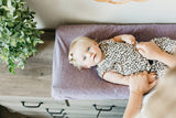 Premium Knit Diaper Changing Pad Cover in Violet by Copper Pearl
