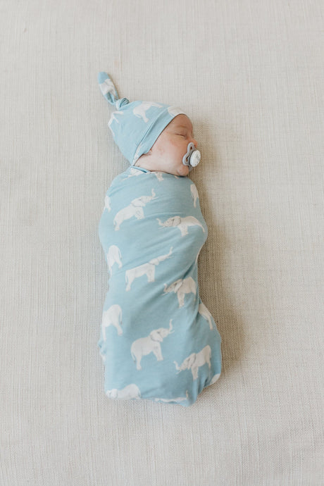 Knit Swaddle Blanket - Peanut by Copper Pearl