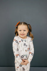 Long Sleeve Pajama Set 2pc  in Jo by Copper Pearl