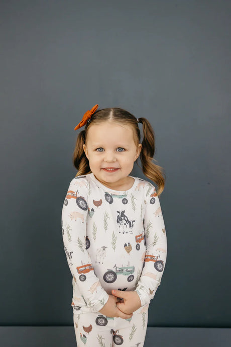 Long Sleeve Pajama Set 2pc  in Jo by Copper Pearl