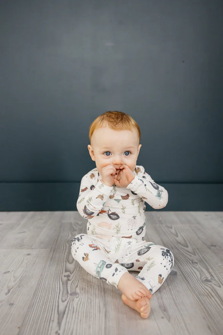 Long Sleeve Pajama Set 2pc  in Jo by Copper Pearl