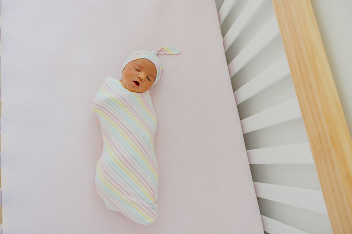 Knit Swaddle Blanket in Lucky by Copper Pearl