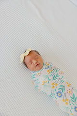 Knit Swaddle Blanket in Clara by Copper Pearl