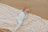 Knit Swaddle Blanket in Rue by Copper Pearl