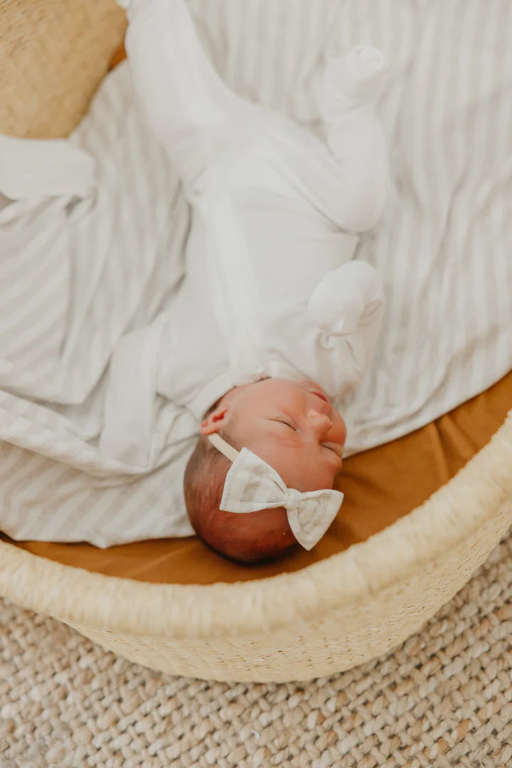 Bowtie Nylon Bow in Coastal by Copper Pearl