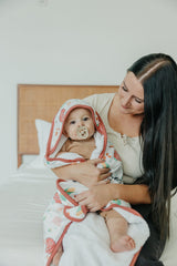 Baby Knit Hooded Towel - Farmstead by Copper Pearl