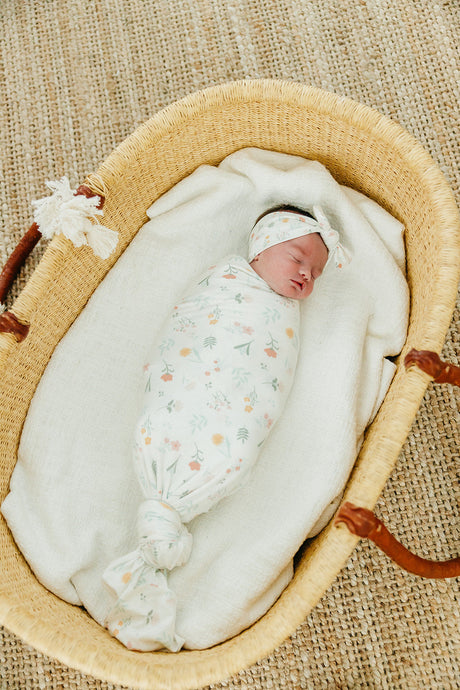 Knit Swaddle Blanket - Mabel by Copper Pearl