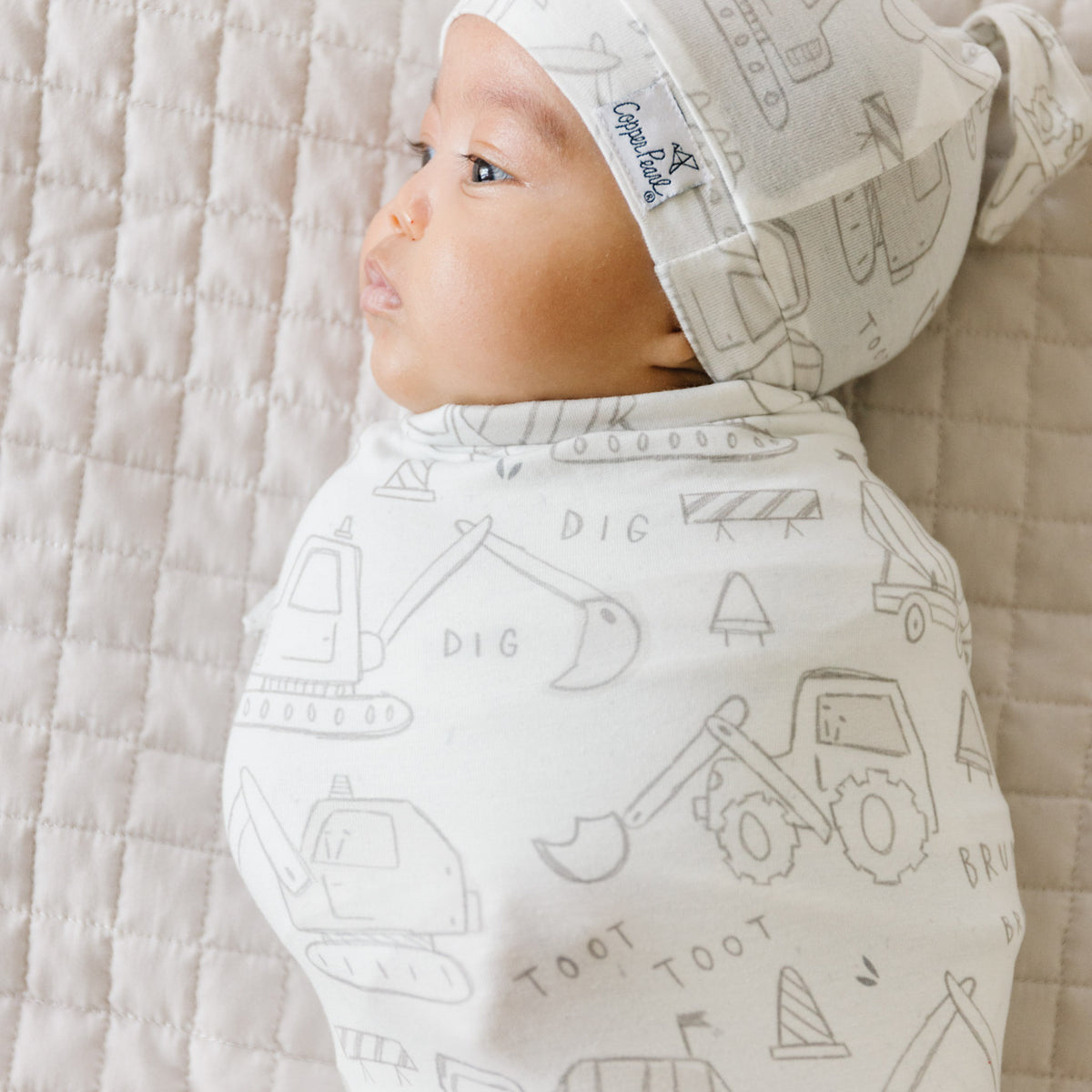 Knit Swaddle Blanket- Gage by Copper Pearl