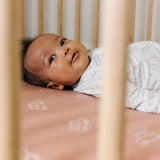 Premium Knit Fitted Crib Sheet- Cooper by Copper Pearl