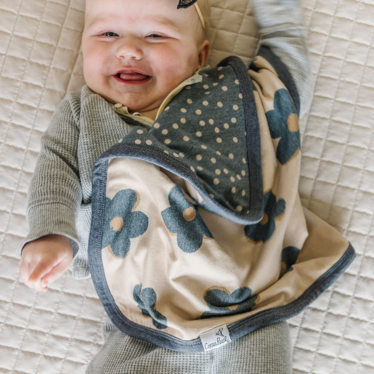 Three-Layer Security Blanket Set- Gemma in Tan by Copper Pearl