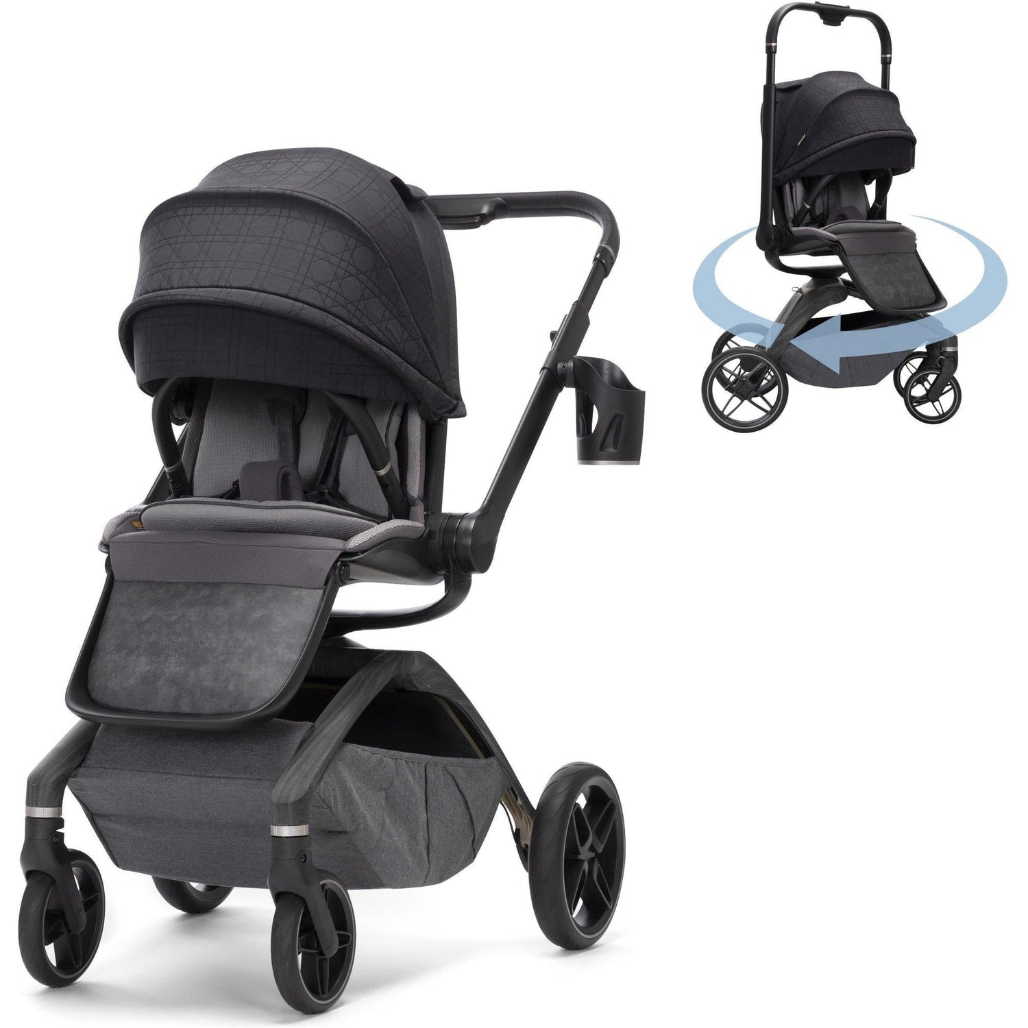 maxi-cosi kinderwagen Maxi-Cosi Kindred Tana 360 Rotating Modular Stroller Natural Heritage