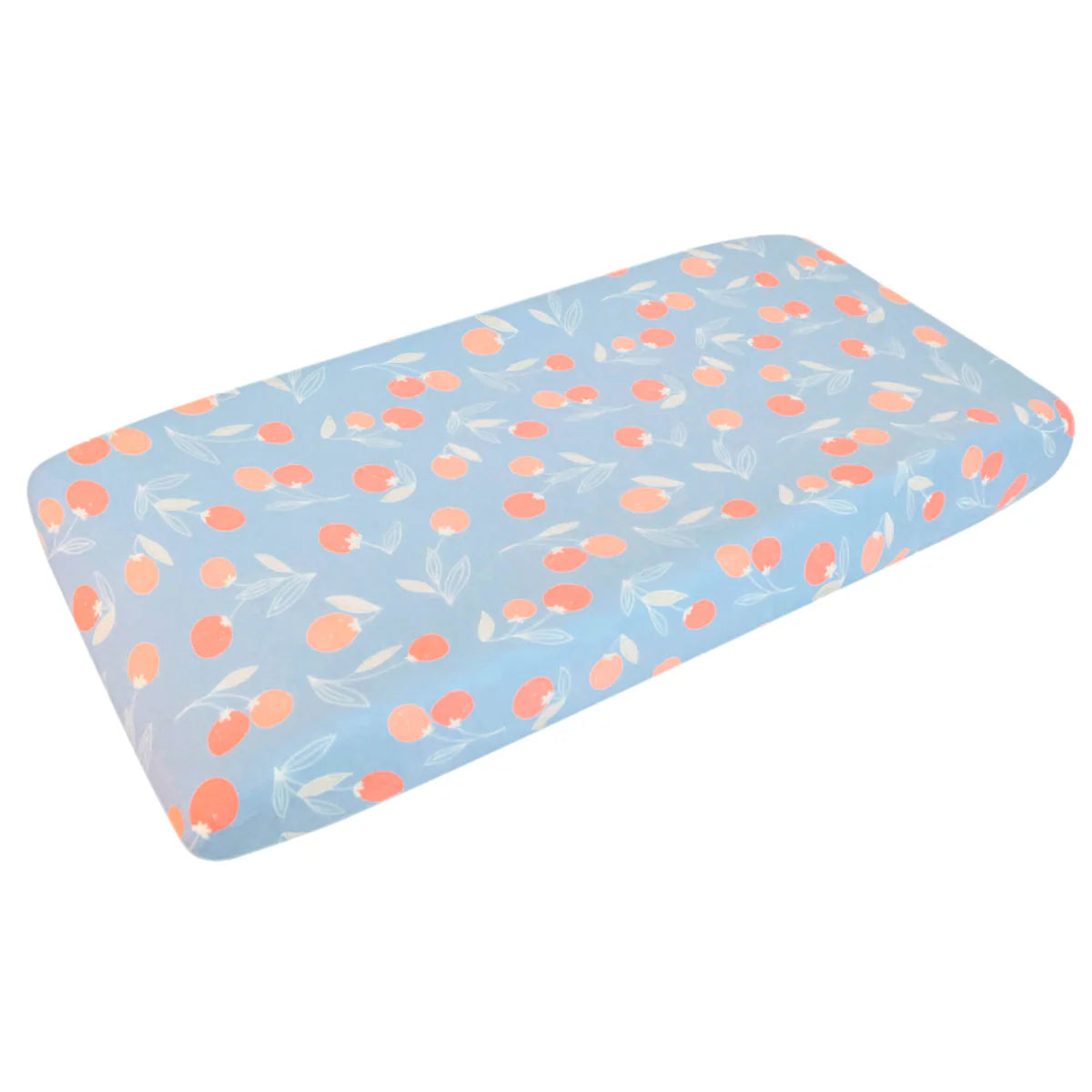 Premium Knit Diaper Changing Pad Cover - Clementine by Copper Pearl