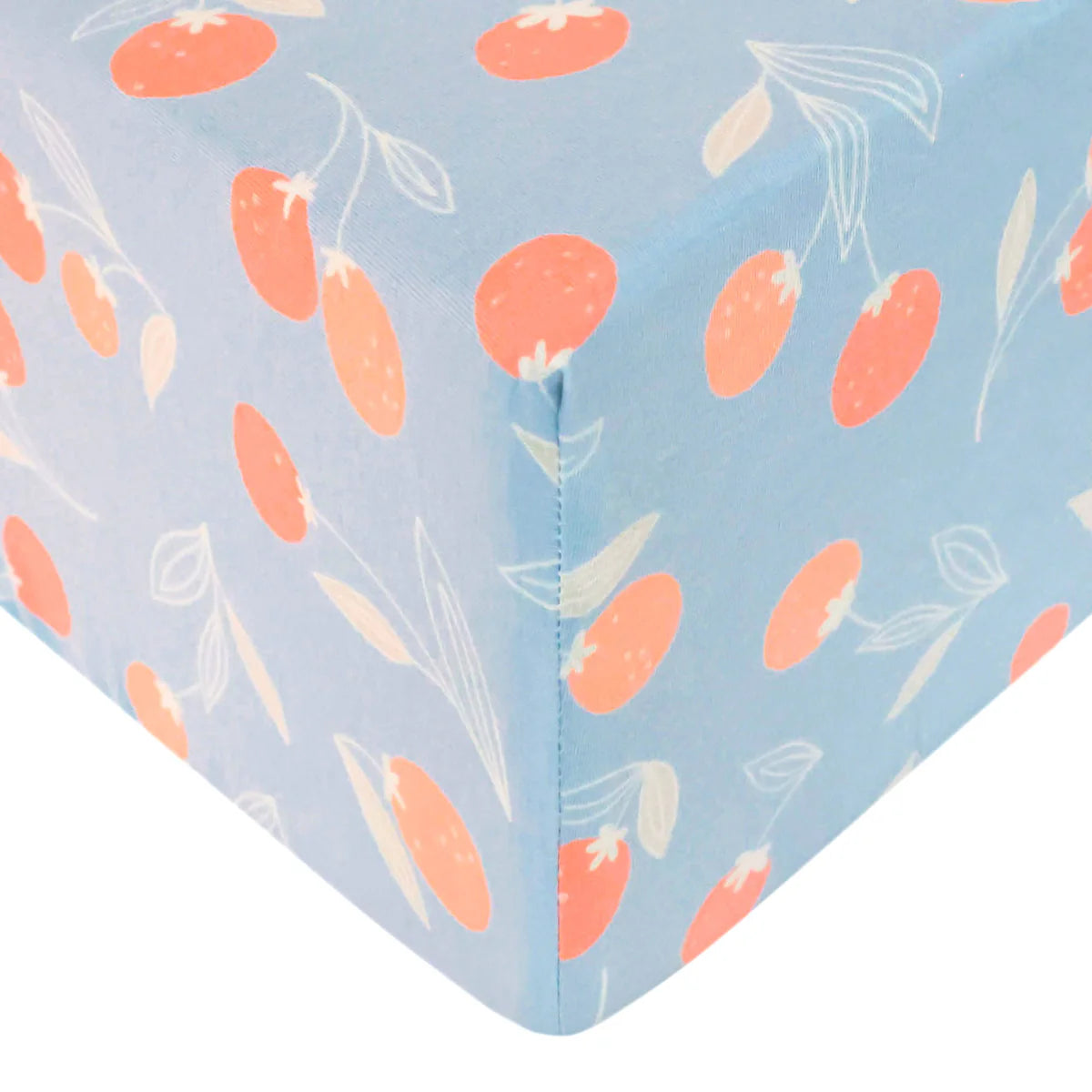 Premium Knit Fitted Crib Sheet - Clementine by Copper Pearl