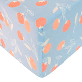 Premium Knit Fitted Crib Sheet - Clementine by Copper Pearl