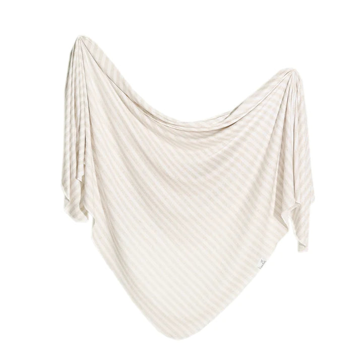 Knit Swaddle Blanket in Coastal by Copper Pearl