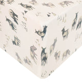 Premium Knit Fitted Crib Sheet - Cody by Copper Pearl