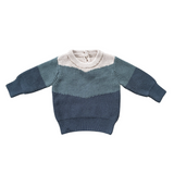 Colorblock Knit Sweater - Slate by babysprouts