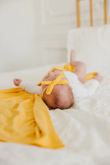 Ribbon Nylon Bow in Banana by Copper Pearl