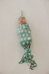 Knit Swaddle Blanket in Prancer by Copper Pearl