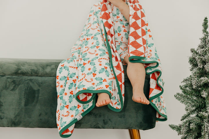 Three-Layer Quilt in Holly by Copper Pearl