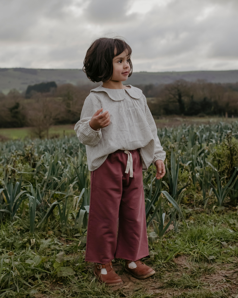 French Terry Lounge Pant- Berry by Go Gently Nation