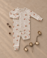 Organic Long John Pajamas || Gnome Village by Rylee + Cru