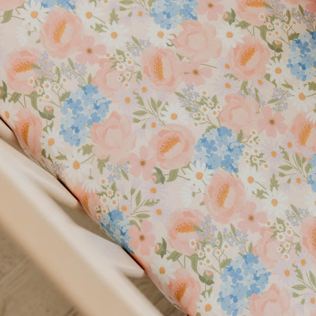 Premium Knit Fitted Crib Sheet- Penelope by Copper Pearl