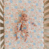 Premium Knit Fitted Crib Sheet- Penelope by Copper Pearl