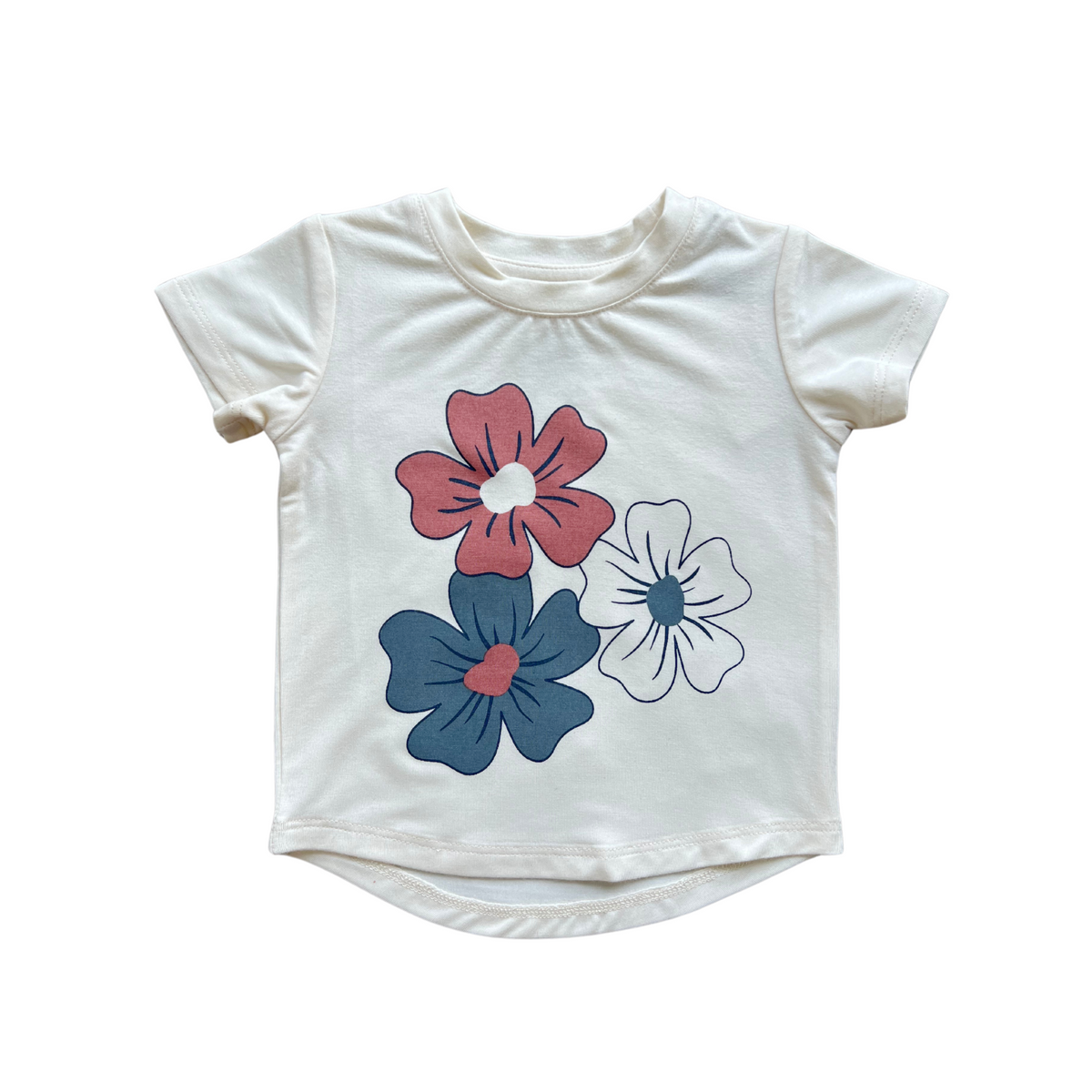 Girl's Short Sleeve Tee- Daisy Bloom by Babysprouts