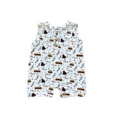 Boy's Sleeveless Romper- Burgers 'n Dogs by Babysprouts