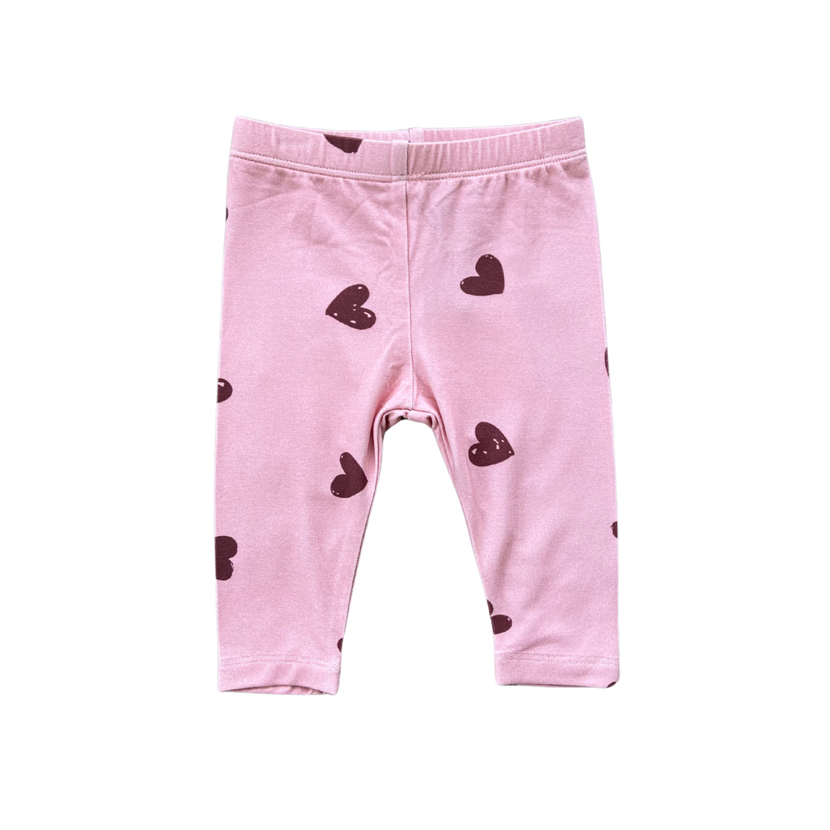 Basic Leggings- Ruby Hearts by Babysprouts