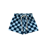 Boy's Everyday Shorts- Checker in Navy Stardew by Babysprouts