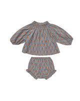 quincy blouse set || blue floral by Rylee + Cru